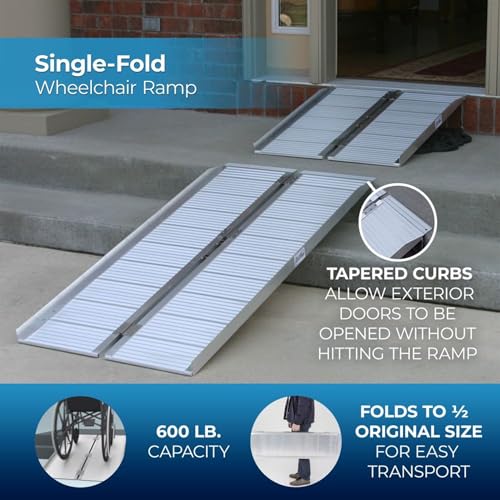 4' Long Folding Mobility and Utility Ramp