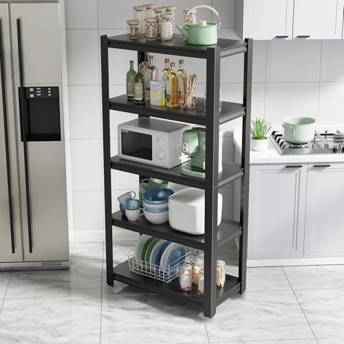 63H Metal Kitchen Storage Shelves (5 Count)