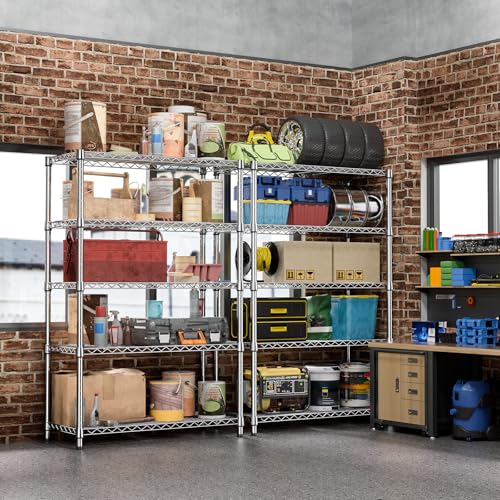 18"in Deep Heavy Duty Industrial Metal Garage Shelving for Laundry Storage