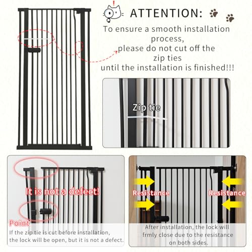 Extra Tall Cat Gate 55.12" High 26.18" (17 Count)