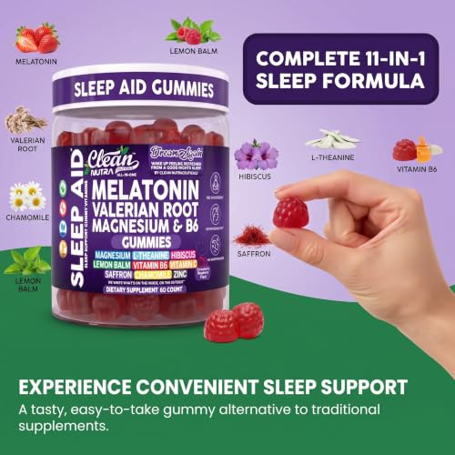 Clean Nutra Melatonin Gummies 10mg (60 Count)