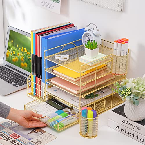 Desk Organizer with File Holder