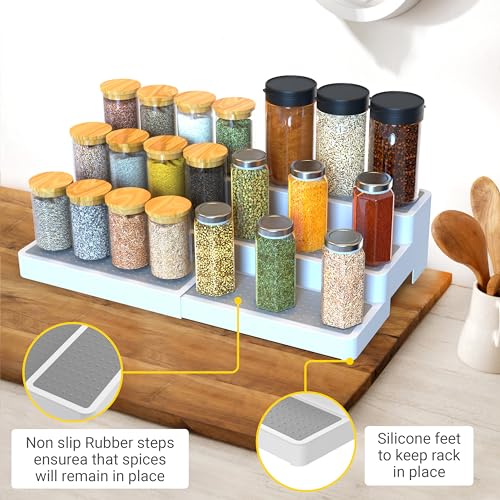 Expandable Spice Rack Organizer for Cabinet (2 Count)