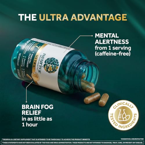 Ultra Brain Supplements for Memory and Focus (60 Count)