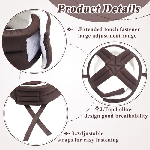 1 Pcs Anti Fall Elder Head Safety Helmet for Adults Special Needs Thick Soft Protective Hat Adjustable Seniors Fall Prevention Head Protection Cap Elderly Helmet for Injury