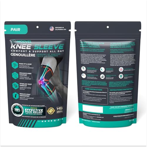 Compression Knee Brace for Women & Men (2 Count)
