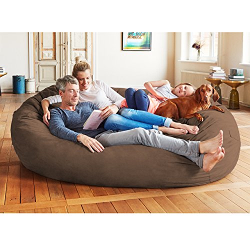 Luxurious Giant 7ft Bean Bag Chair with Microsuede Cover