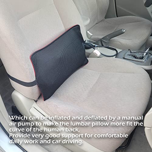 2Pack Inflatable Lumbar Support Pillow for Office Chair and Car Seat
