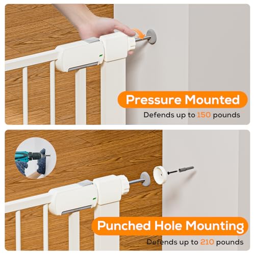 29.5 46" Magnetic Baby Gate for Stairs (2 Count)