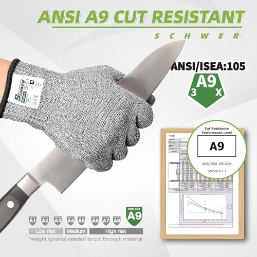 150 Pairs ANSI A9 Cut Resistant Gloves (150 Count)