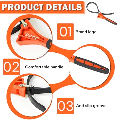 2 Pack Rubber Strap Wrench (2 Count)