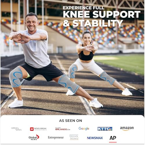 Compression Knee Brace for Women & Men (2 Count)