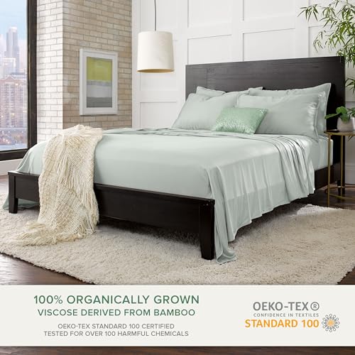Twin Sheets Genuine 100% Organic Viscose Derived from Bamboo Bed Sheet Set