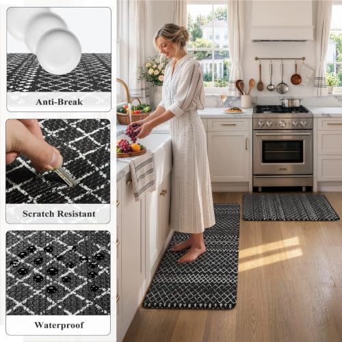 Anti Fatigue Kitchen Mats for Floor (2 Count)