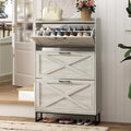 Shoe Storage Cabinet with 3 Flip Drawers