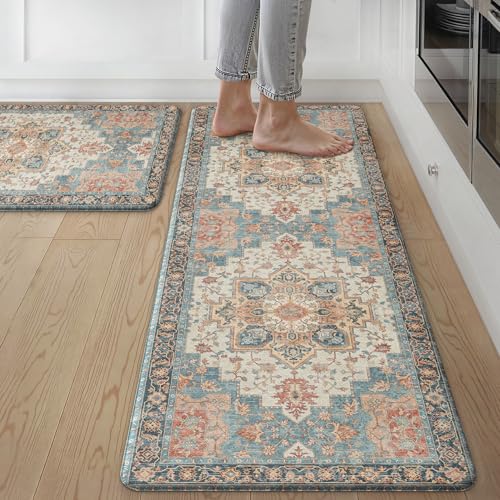 Anti Fatigue Kitchen Mats for Floor 2PCS (2 Count)