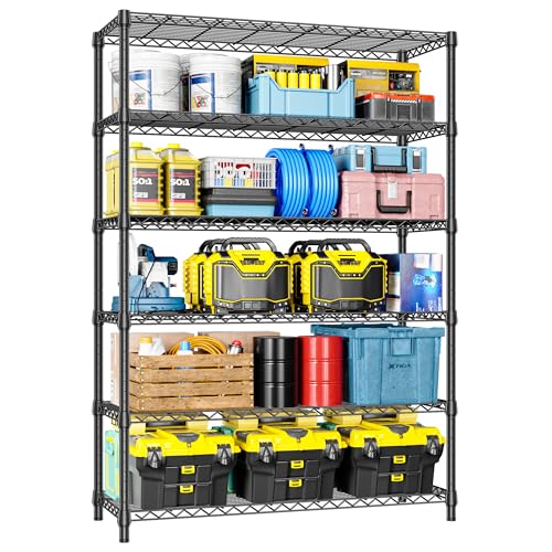 6 Tier Heavy Duty Metal Wire Shelving Unit