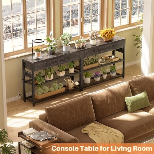 32" Small Entryway Table with Outlets