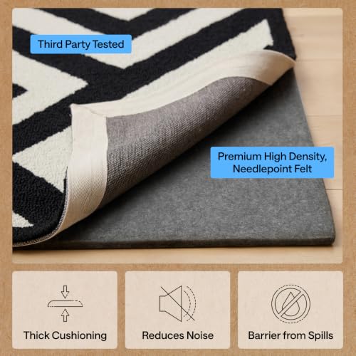 Felt Rug Pad for Hardwood Floors with Rubber Backing (20 Sq Ft)