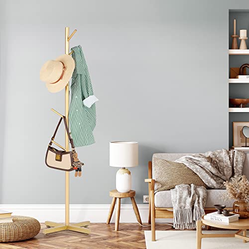 Coat Rack with 8 Hooks