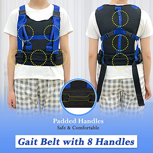 Gait Belt for Senior Transfer Belt Gait Belt with Handles Lift Standing Aids & Supports Physical Therapy Belt Walking Patient Parkinson