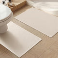 Bathroom Rugs Mats Sets 2 Pieces Beige