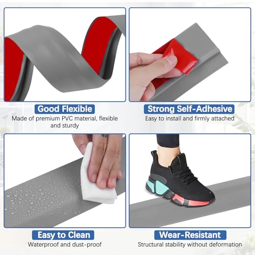 Vinyl Floor Transition Strip Self Adhesive Door Threshold Strip (3.3 Foot)