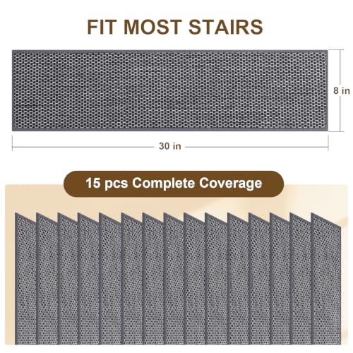 Linen Stair Treads for Wooden Steps Indoor