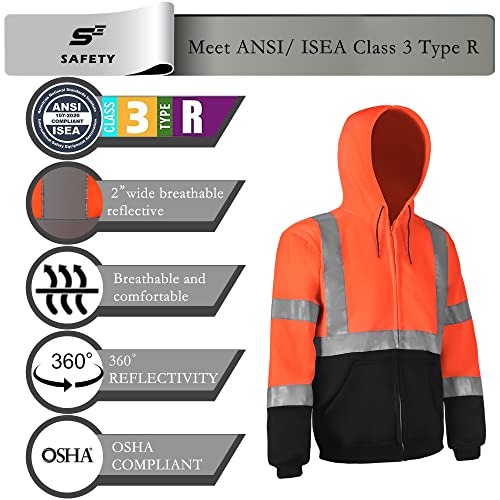 High Visibility Safety Sweatshirt for Men