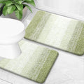 Micorfiber Bathroom Rug Set 2 Piece (6 Sq Ft)