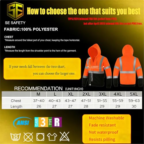 High Visibility Safety Sweatshirt for Men