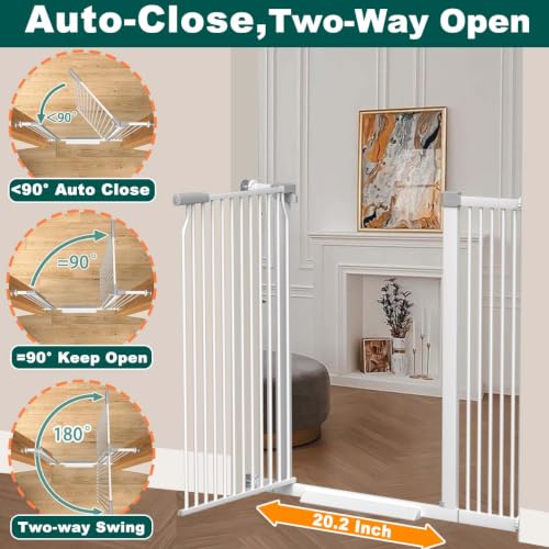 40.5" Tall Baby Gate for Stairs 29.5"