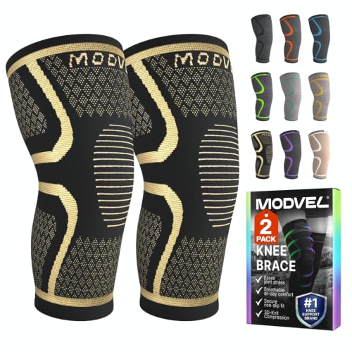 Compression Knee Brace for Women & Men (2 Count)