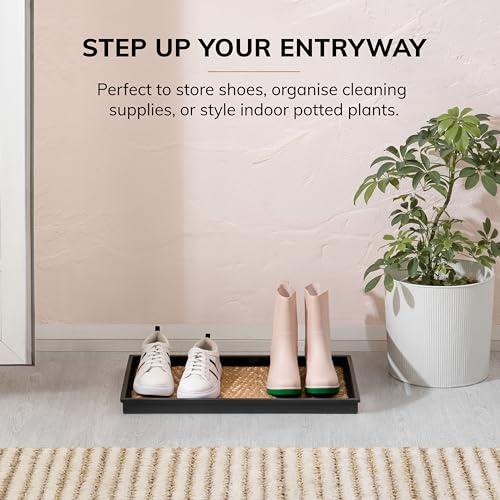 Heavy Duty Waterproof Rubber Shoe Storage Mat Organizer