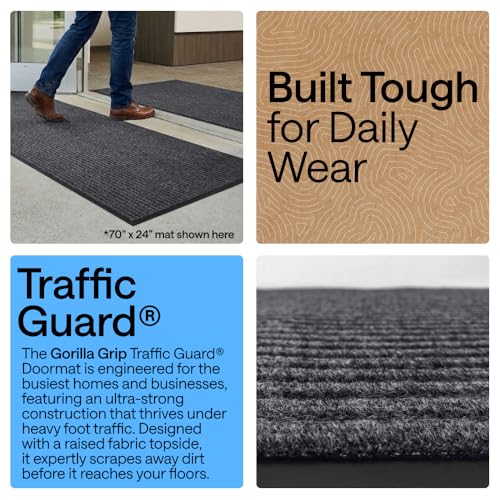 Traffic Guard Indoor Outdoor Heavy Duty Door Mat (11.67 Sq Ft)