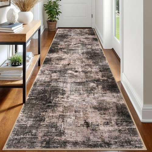 Abstract Runner Rug 3x12 Ft Washable Runners for Hallways