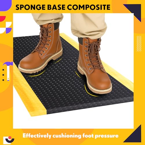 1 Pack 2'x3' ESD Anti Fatigue Mat with Ground Wire
