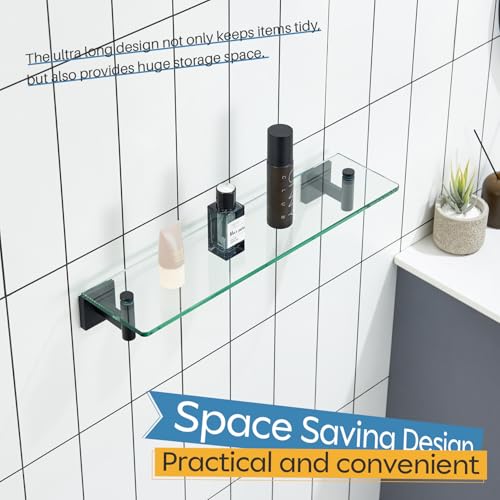 Bathroom Shelves Glass Floating Shelf 20