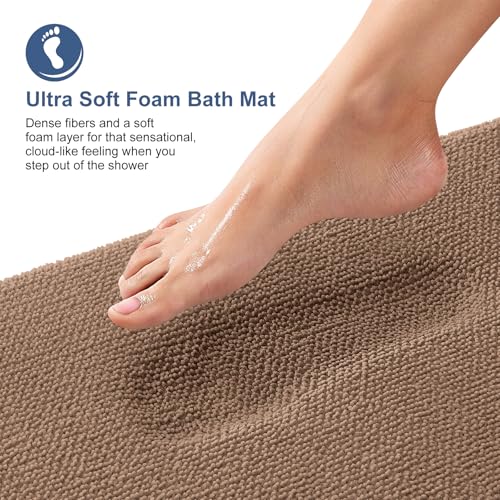Memory Foam Bathroom Runner Rugs 47x20