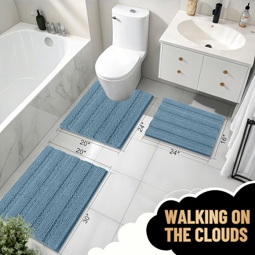 Thick Bathroom Runner Rugs 47x20