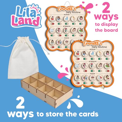Personalized Wooden Chore Chart for Kids