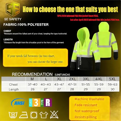 High Visibility Safety Sweatshirt for Men