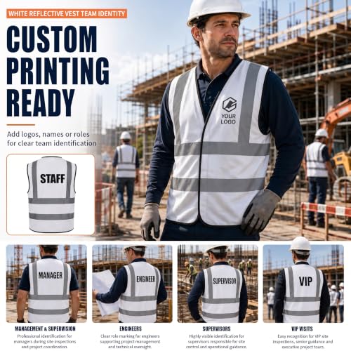 white safety vest