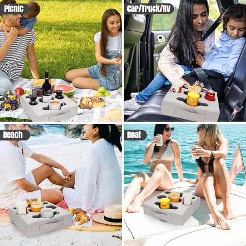 Couch Cup Holder Pillow Tray