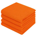 100% Cotton Waffle Weave Kitchen Dish Towels 4 (4 Count)