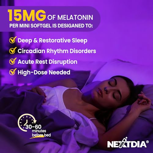 Liposomal Time Release Melatonin + Magnesium Sleep Supplement 120 Softgels (120 Count)