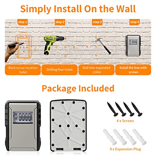 UPGRADE Extra Large Capacity Key Lock Box