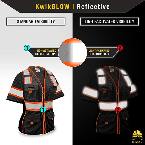 BLACK WIDOW Safety Vest with Sleeves for Women
