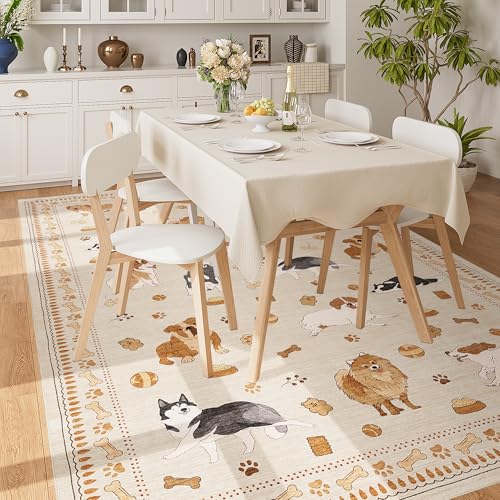 6x9 Washable Dog Area Rug for Living Room Non Slip (54 Sq Ft)