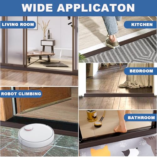 Vinyl Floor Transition Strip Self Adhesive Door Threshold Strip (6.6 Foot)
